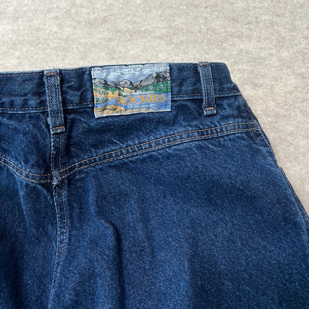 Vintage Western Rockies Rocky Mountain High Rise Yoke Jeans Blue (31/11) 27 x 35 - Picture 5 of 10